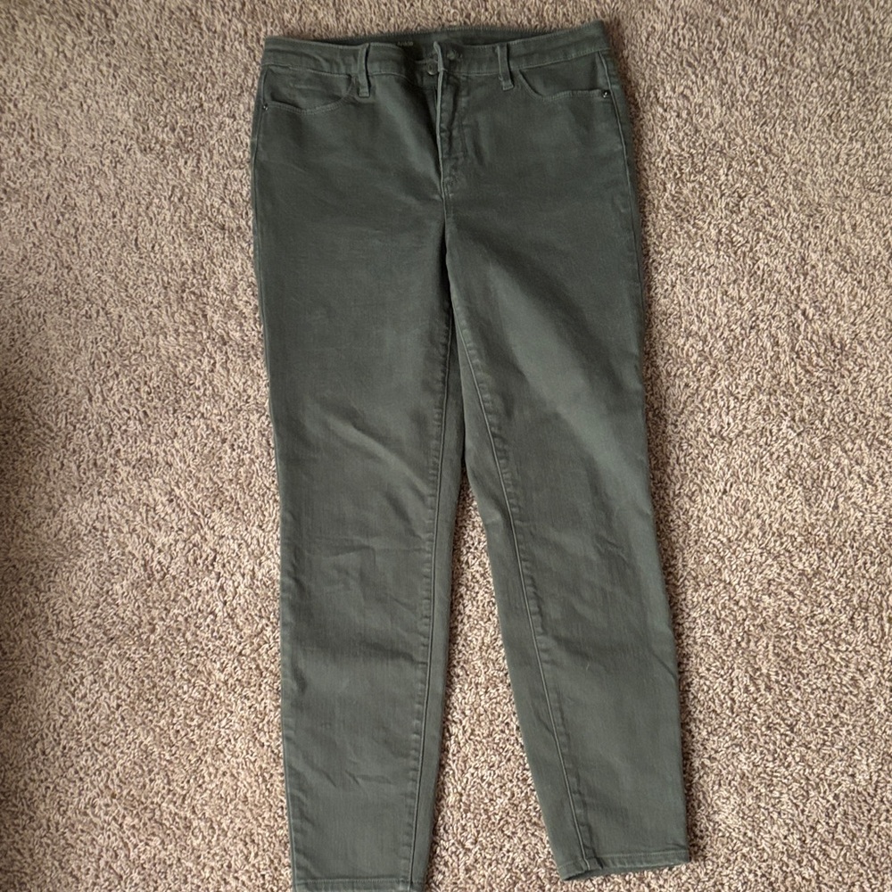 Olive Green Skinny Pants
